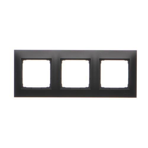 Simon 54 Premium czarny Ramka 3-krotna uniwersalna do puszek karton-gips IP20/IP44, DRK3/49