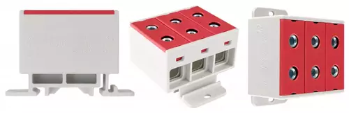 ZŁĄCZKA SZYNOWA 3-TOROWA 35MM2 ZGX 3x35 CZERWONA-INCOBEX