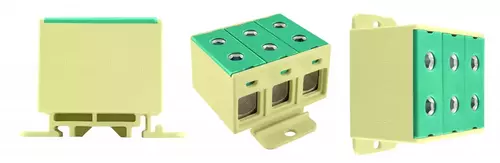 ZŁĄCZKA SZYNOWA 3-TOROWA 50MM2 ZGX 3x50 ŻÓŁTO - ZIELONA-INCOBEX