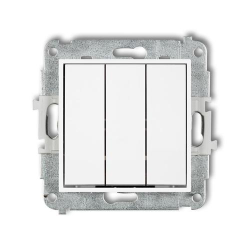 Mechanizm łącznika potrójnego biały mat 25MWP-7 Karlik Mini