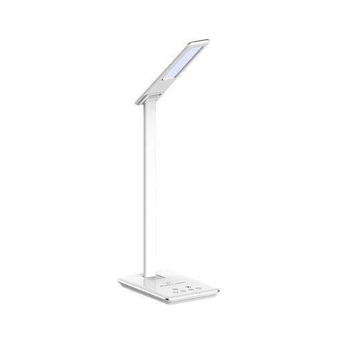 Lampka biurkowa 4W 3w1 Indukcja biała zmienna 3000K-6500K 500lm V-TAC