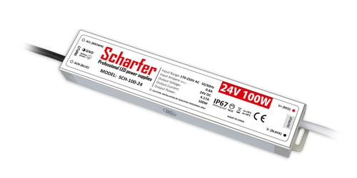 Zasilacz hermetyczny 100W 24V IP67 4.17A uniwersalny Scharfer SCH-100-24