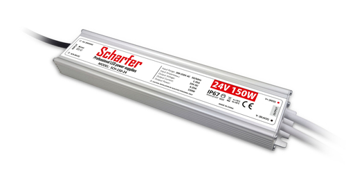 Zasilacz hermetyczny 150W 24V IP67 6.25A uniwersalny Scharfer SCH-150-24