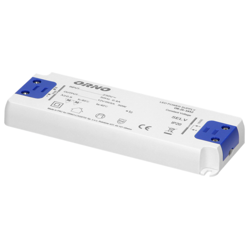 Zasilacz płaski do LED 12VDC 50W, IP20 wysokość 18mm