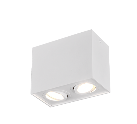 Lampa sufitowa BISCUIT biały mat 2x GU10 35W IP20 613000231 Trio