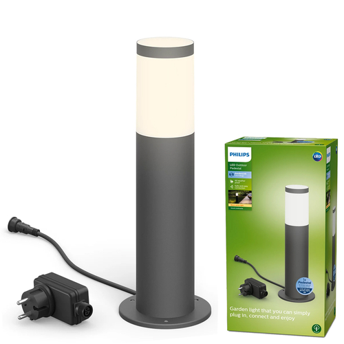 Zestaw podstawowy 1szt Słupek LV LED 2700K 600lm IP44 35cm antracyt Philips