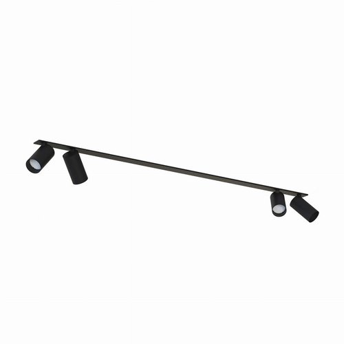 Oprawa wpuszczana MONO SURFACE IV BLACK 4xGU10 Czarna IP20 220-230V 10W