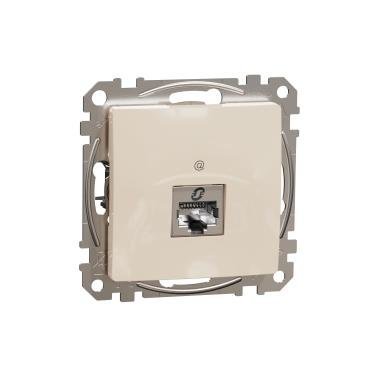 Gniazdo komputerowe rJ45 kat.5e STp beżowy IP20 SDD112451S Sedna Design Schneider Electric