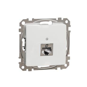 Gniazdo komputerowe rJ45 kat.6 STp biały IP20 SDD111461S Sedna Design Schneider Electric
