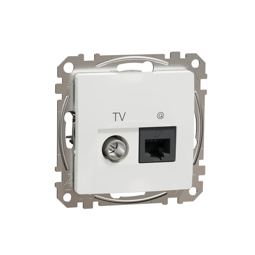 Gniazdo komputerowe-TV (kat.6 UTP) biały IP20 SDD111469T Sedna Design Schneider Electric
