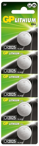Bateria 3V CR2025 litowa blister 5 sztuk GP Bateries