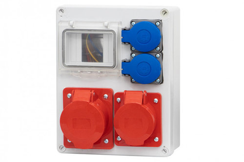 Rozdzielnica R-240 16A5p, 32A5p, 2x250V, 4M IP44 F-elektro F3.0069