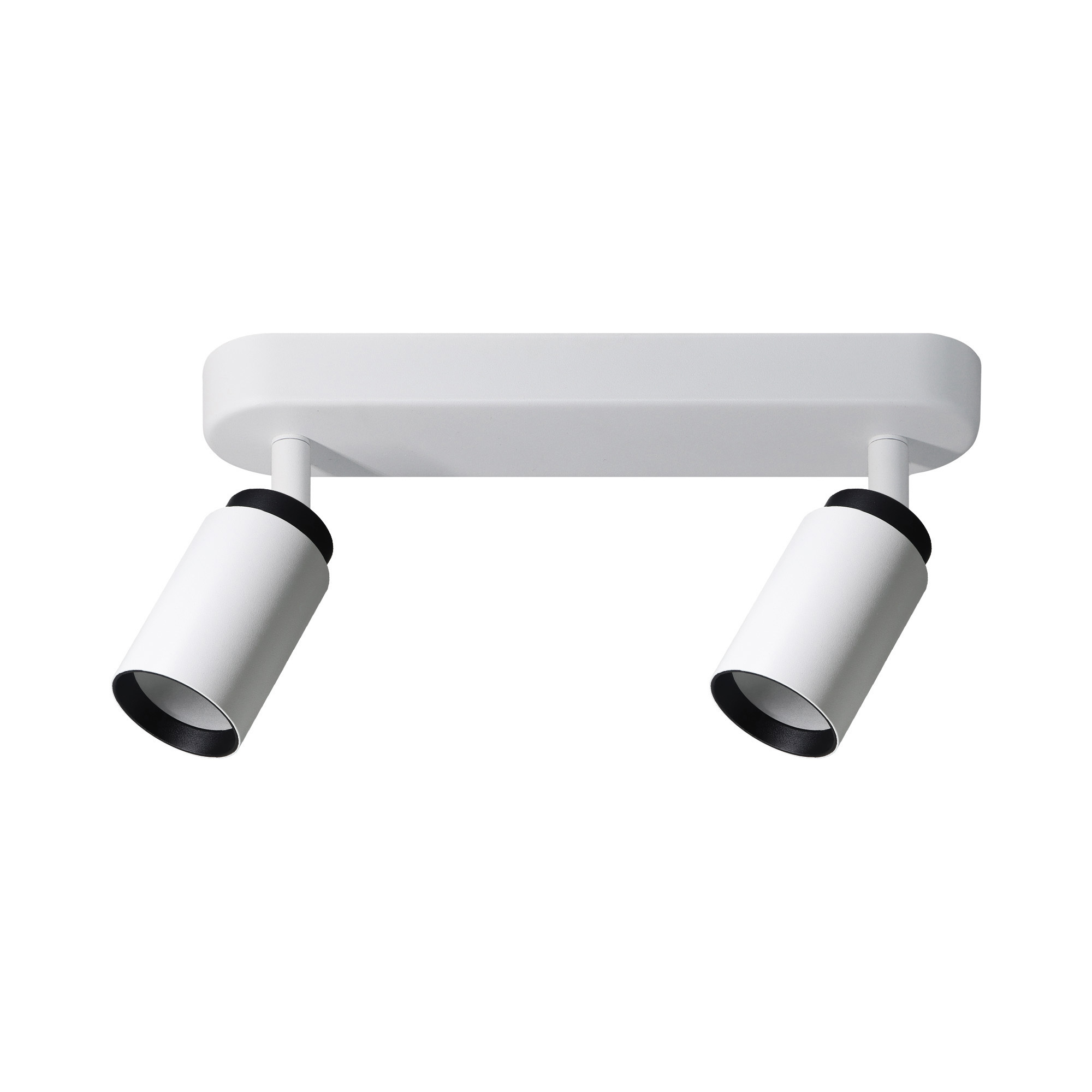 Podw&oacute;jna punktowa oprawa sufitowa typu spot MALGA 2 DUO listwa IP20 2xGU10 220-240V biało-czarna EDO777865 EDO Solutions