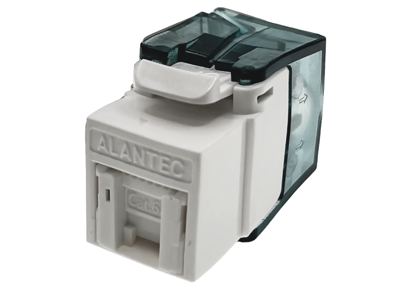Moduł keystone RJ45 beznarzędziowy UTP kat.6 ALANTEC Plus - badanie jakości INTERTEK (USA) - PODWYŻSZONE PARAMETRY TRANSMISYJNE