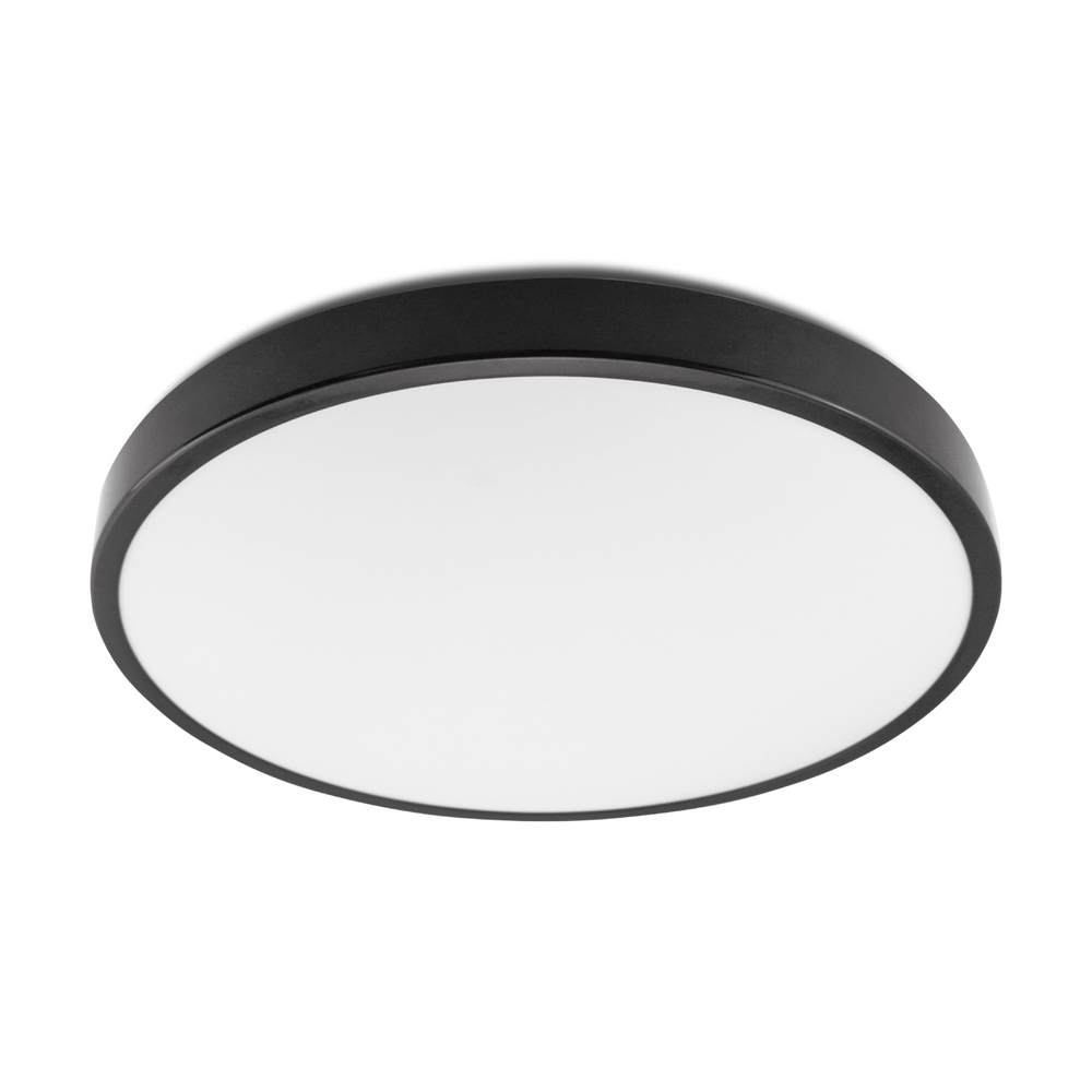 Oprawa plafon LED ZOE XL z czujnikiem ruchu 24W 4000K 1540lm IP44 PREMIUM czarny Kobi