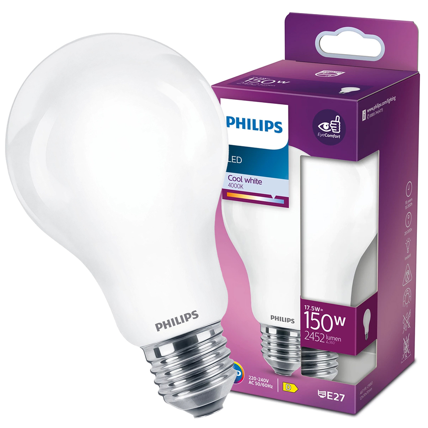 Żarówka LED classic A67 E27 17,5W =150W 4000K NW neutralna 2452lm Philips