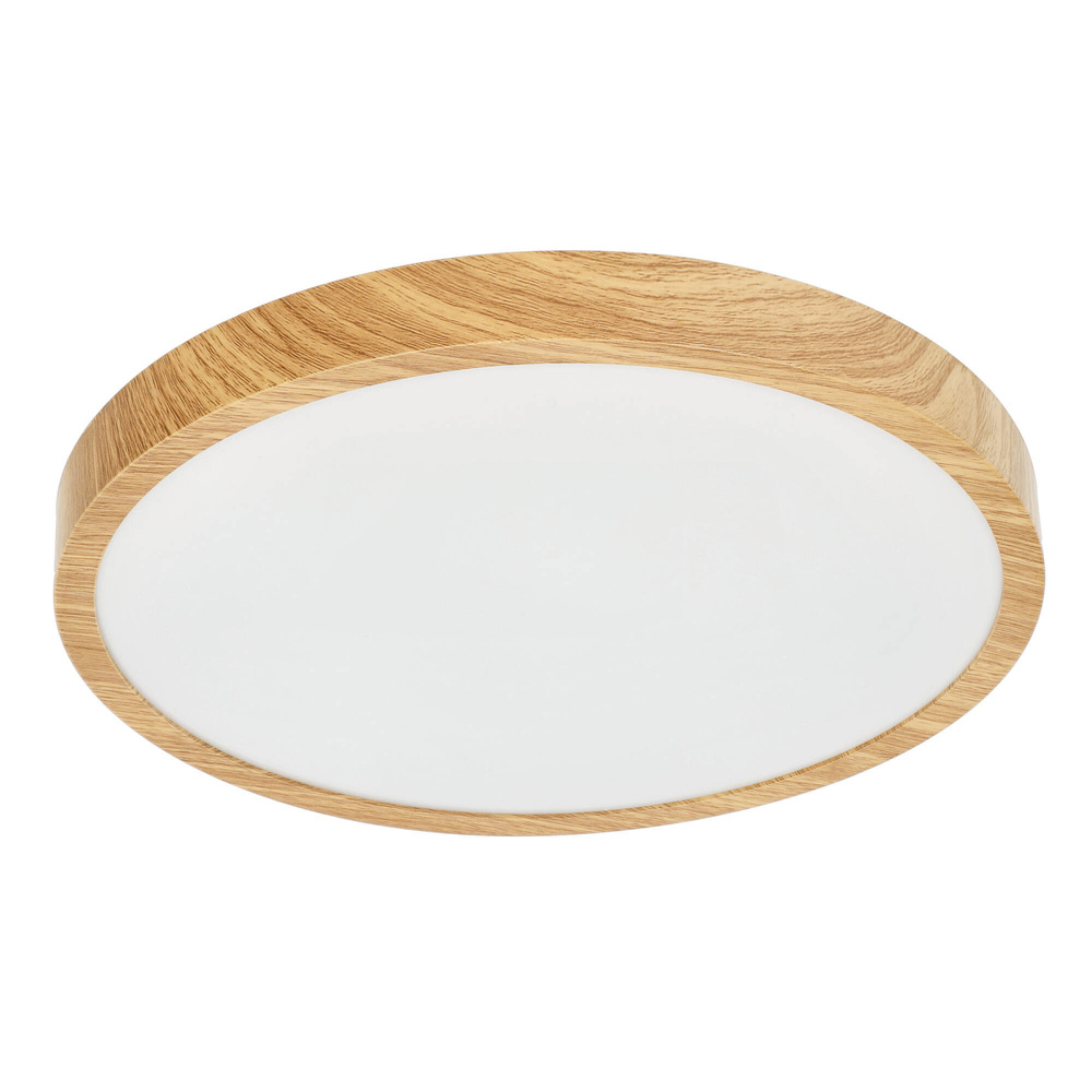 Plafon PERETI 18W drewniany pierścień 29,5cm, 3000K barwa ciepła, 1800lm, IP44, 220-240V EDO777612 EDO Solutions