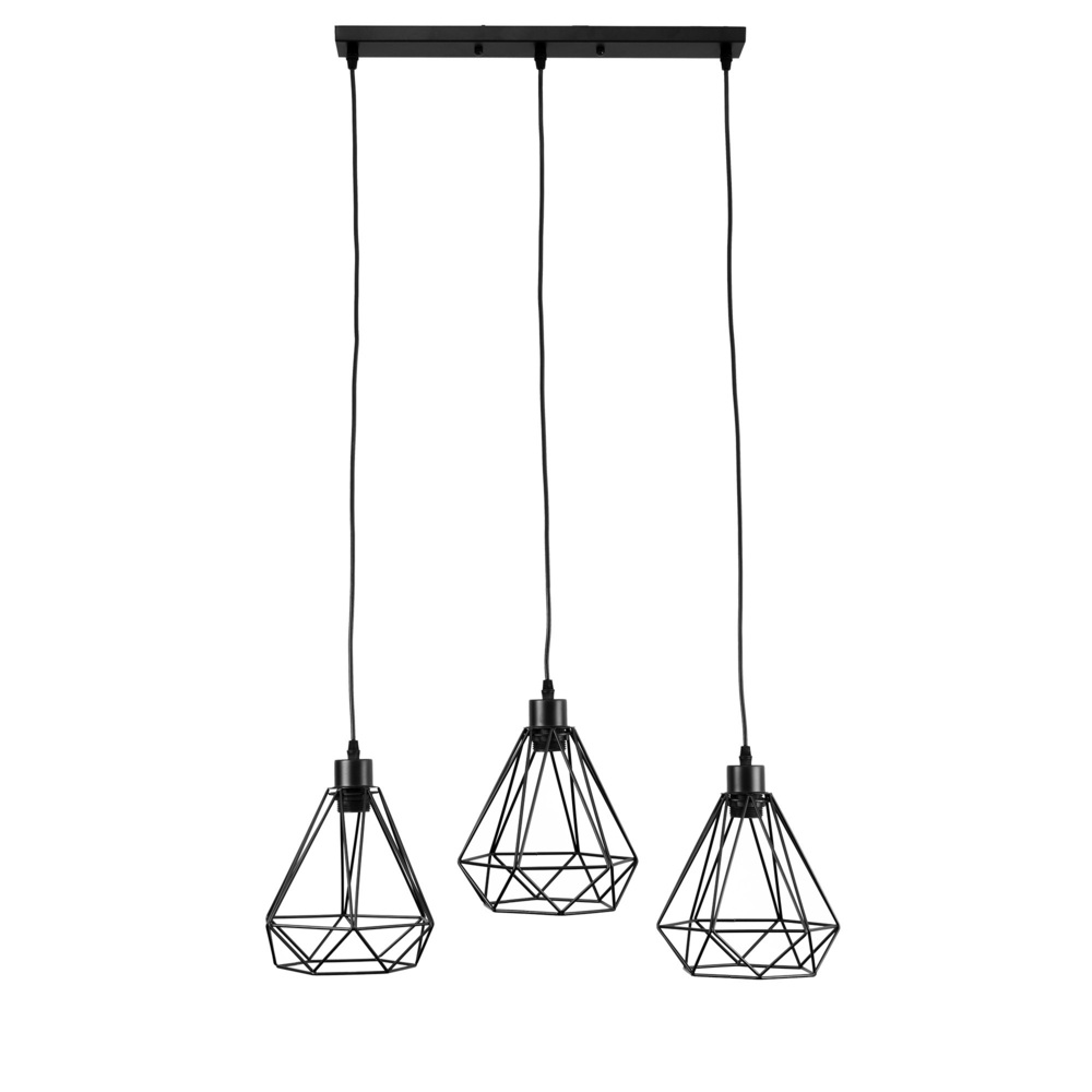 Lampa wisząca ALAMBRA SORO 3xE27 czarna EDO777195 EDO Solutions