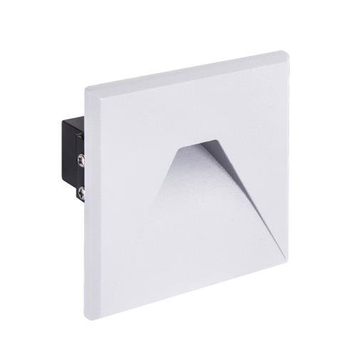 Oprawa schodowa KURS LED D 1,6W 4000K 70lm WHITE kwadratowa biały IP54 STRUHM