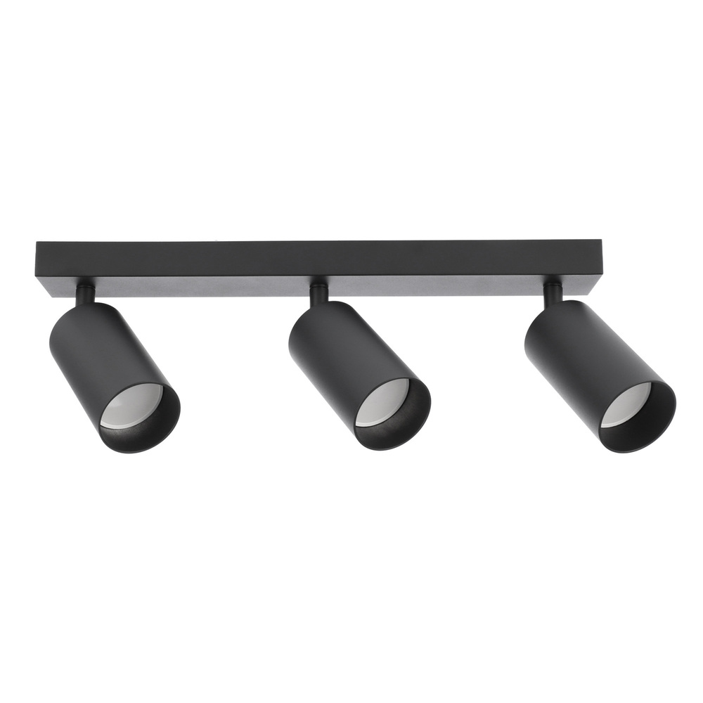 Oprawa punktowa natynkowa listwa MALGA 3 Black spot 3xGU10 czarny EDO777349 EDO Solutions