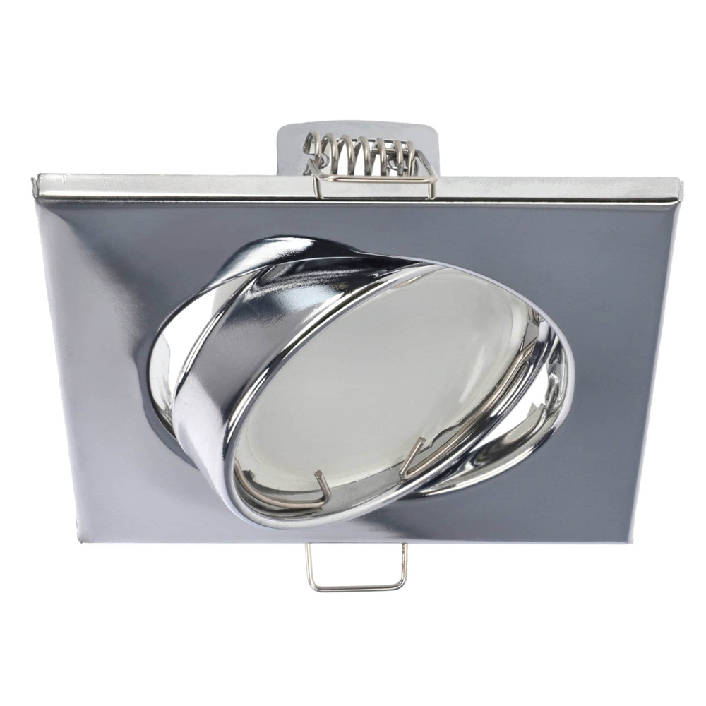 Punktowa oprawa sufitowa wpuszczana regulowana VIERA Chrome IP20 kwadratowa chrom EDO777305 EDO Solutions