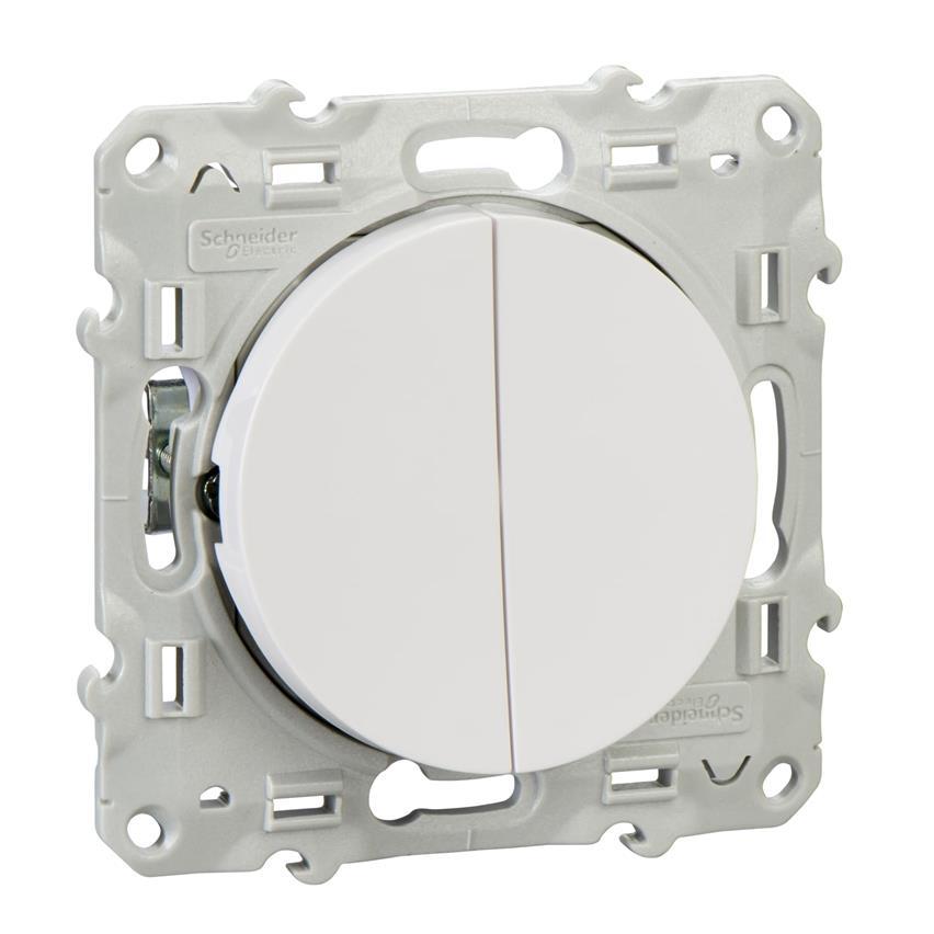Łącznik schodowy podwójny biały Odace S52D213 Schneider Electric