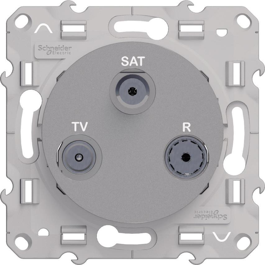 Gniazdo R/TV/SAT końcowe aluminium Odace S53D460 Schneider Electric
