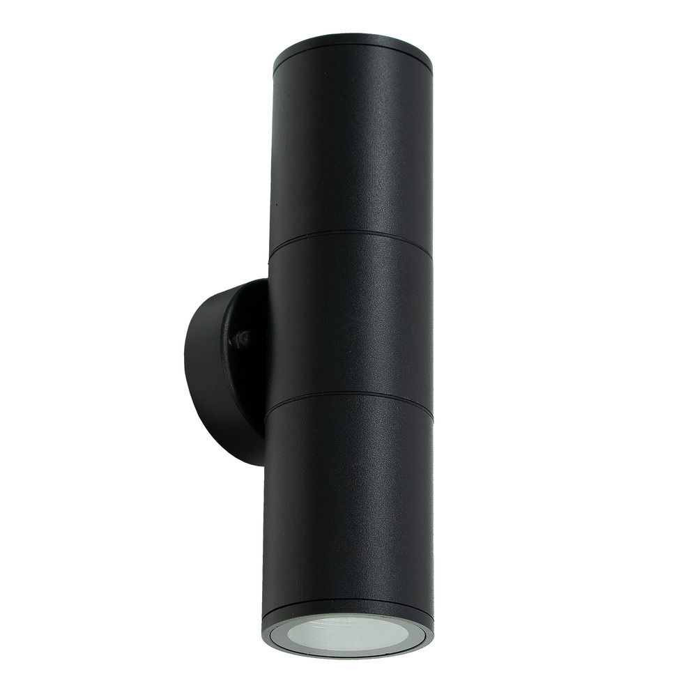 Ogrodowa oprawa elewacyjna kinkiet RENIS Black 2xGU10 IP54 czarny EDO777356 EDO Solutions