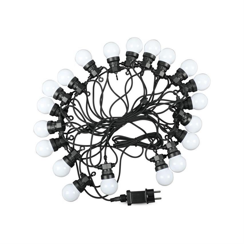 Girlanda Ogrodowa 1W LED 10 metrów 20 żarówek RGBY 7438 V-TAC