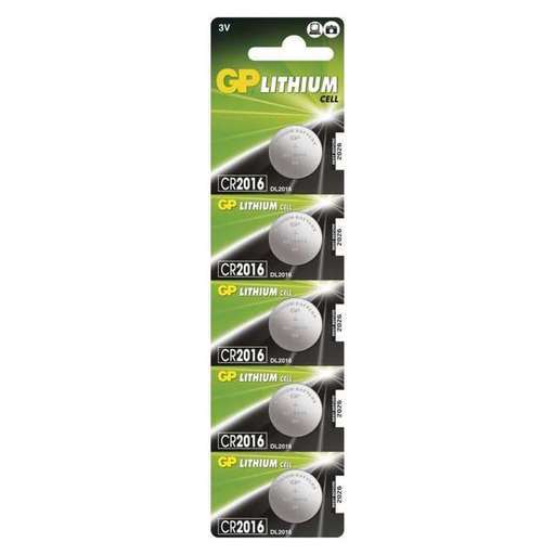 Bateria 3V CR2016 litowa blister 5 sztuk GP Bateries