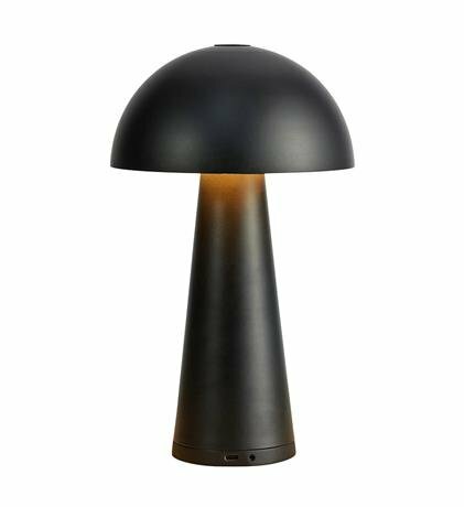 FUNGI  Lampa stołowa Matt Black B/O