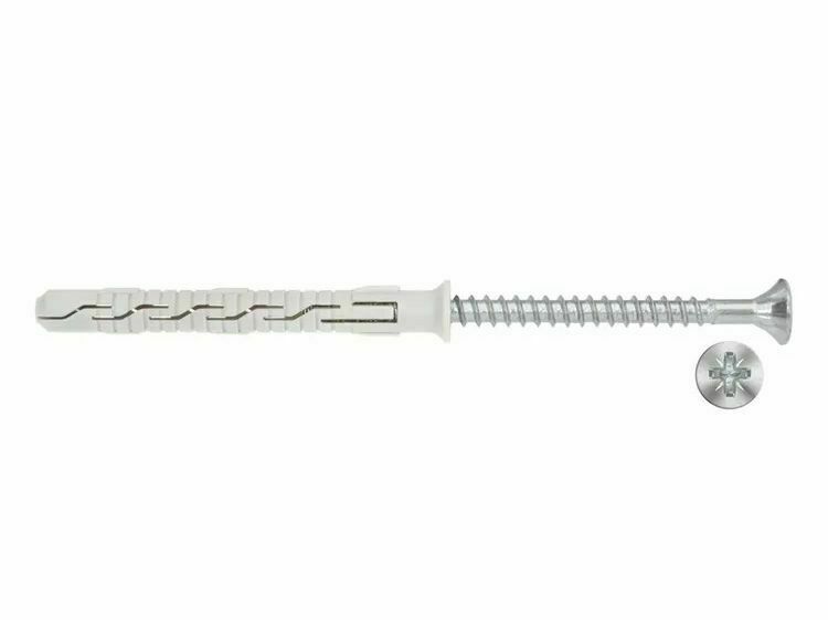 Kołki rozporowe 8,0 x 40 z wkrętem z łbem stożkowym 4 x 45 opakowanie 100szt KRX-084045 Wkręt-met