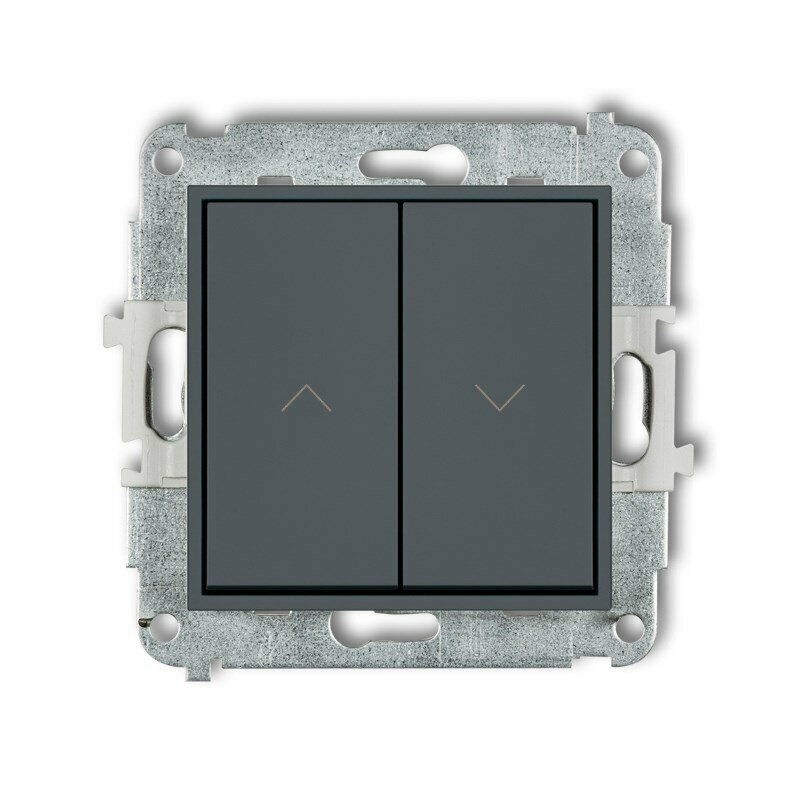 Mechanizm łącznika zwiernego żaluzjowego grafitowy mat ICON 28IWP-8