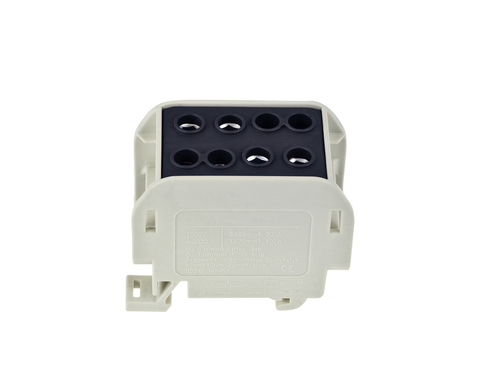 ZŁĄCZKA SZYNOWA JEDNOPOLOWA ZGX 1x70/2x50 MM2 CZARNA (Al/Cu)-INCOBEX