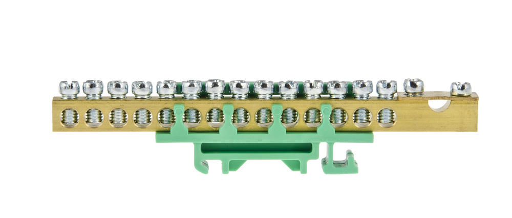 LISTWA ZACISKOWA 14X16 MM2, 1X35 MM2 - ZIELONA-INCOBEX