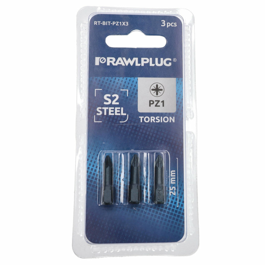 Groty TORSION POZIDRIV1 PZ1 25MM  3szt blister