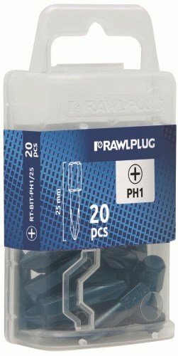Długie groty Phillips 1 PH1x25mm opakowanie plastikowe 20 szt