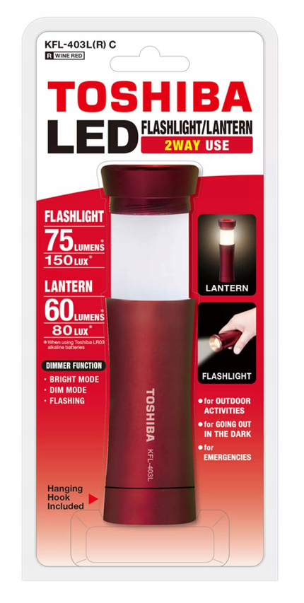 Latarka 2-way LED KFL-403L(R) C BP TOSHIBA