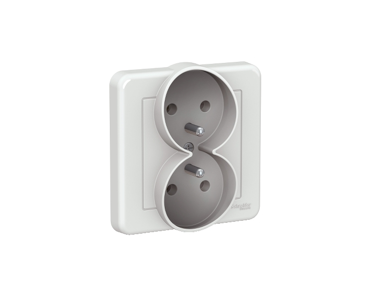 Gniazdo 2x2P+PE (DIY), czarne LNA9864221 Schneider