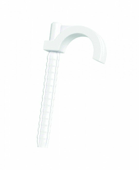 Uchwyt kablowy, hakowy pojedynczy HP-1 BIAŁY /50 szt./ M20392 Eco Light