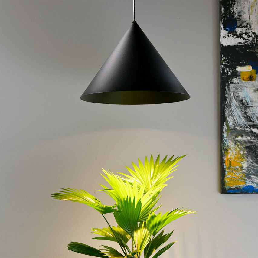 Oprawa do roślin Floluce ZEN BLACK E27 IP20 zawiesie 5m