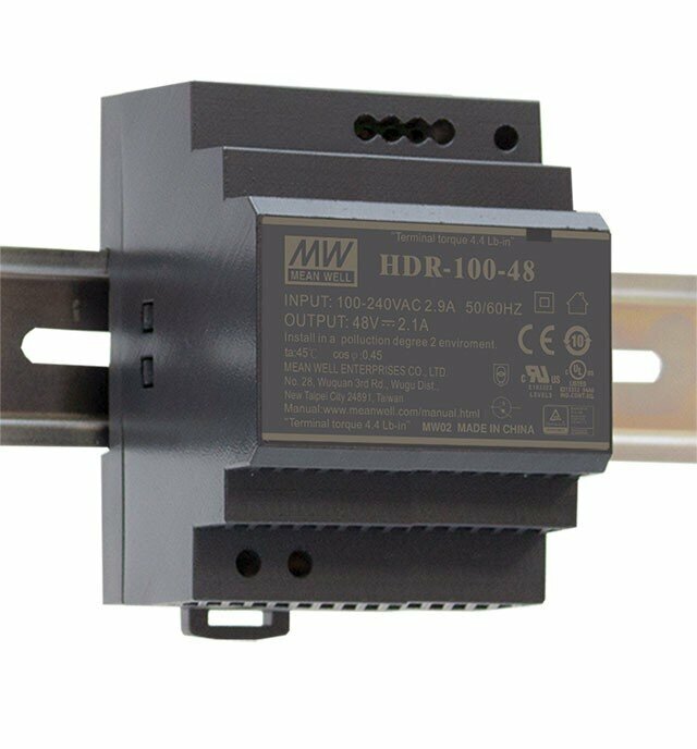 Zasilacz na szynę DIN MEAN WELL 100W 12V 7,1A HDR-100-12