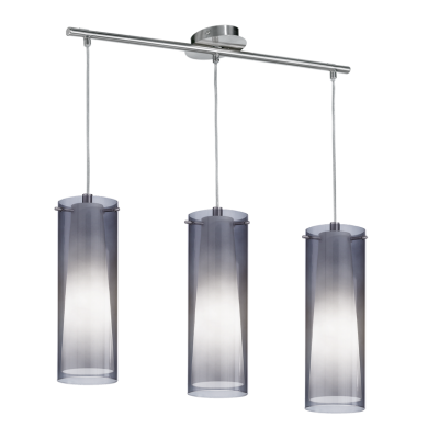 Lampa wisząca PINTO NERO szary 3x 60W E27 90305