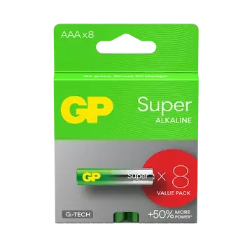 Baterie alkaliczne Super AAA/LR03; 1,5V (8 sztuk)