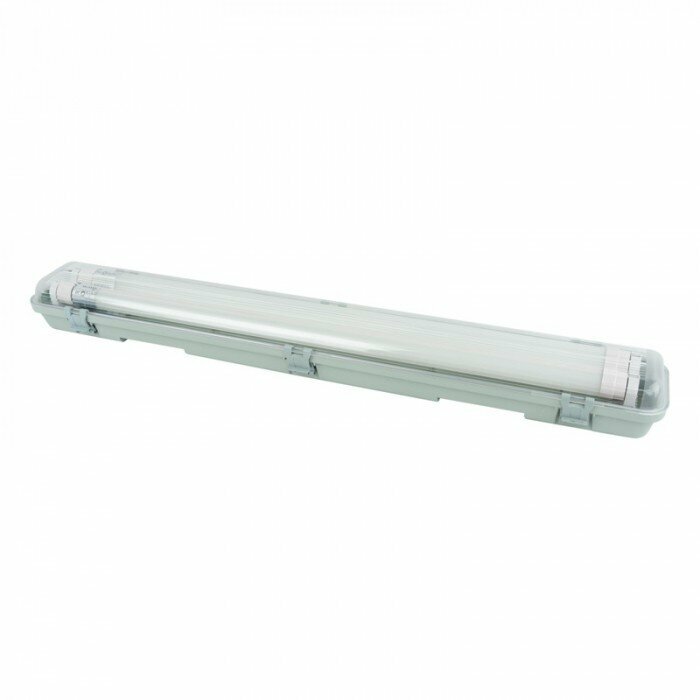 Zestaw oprawa hermetyczna + 2x tuba LED G13 9W 6500K zimna biel 900lm 60cm IP65 Eco Light
