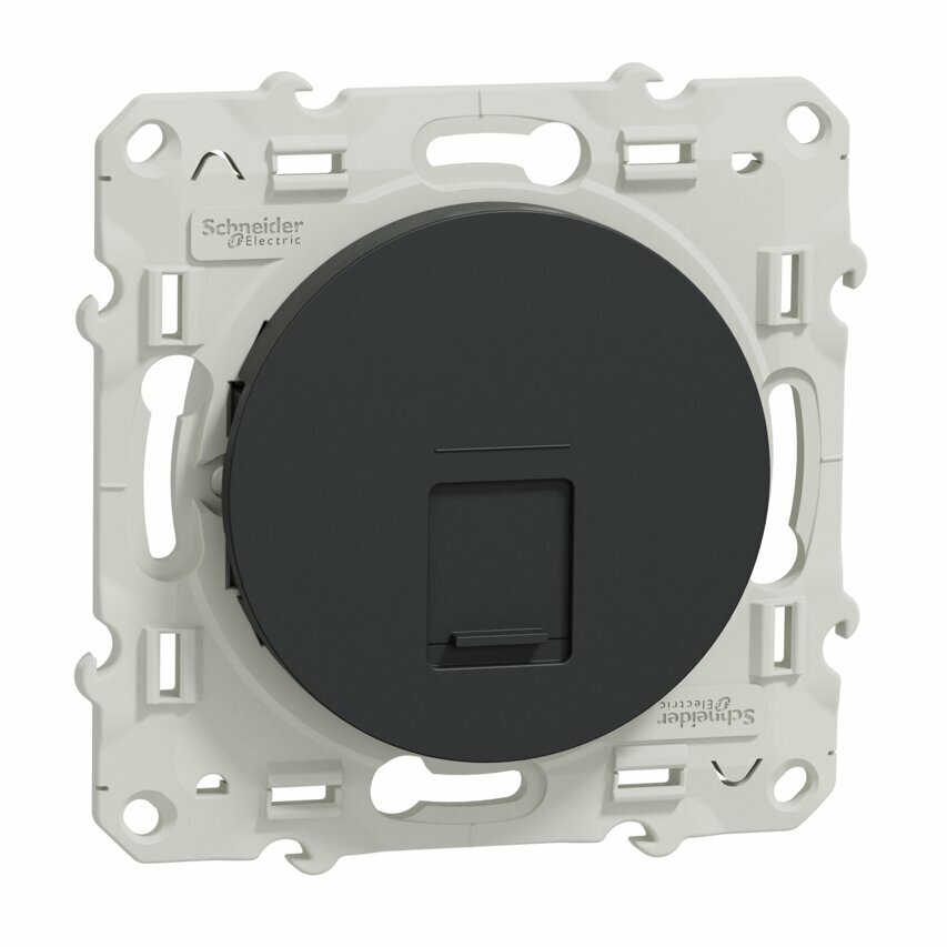 Gniazdo komputerowe RJ45 kat.5 UTP antracyt Odace