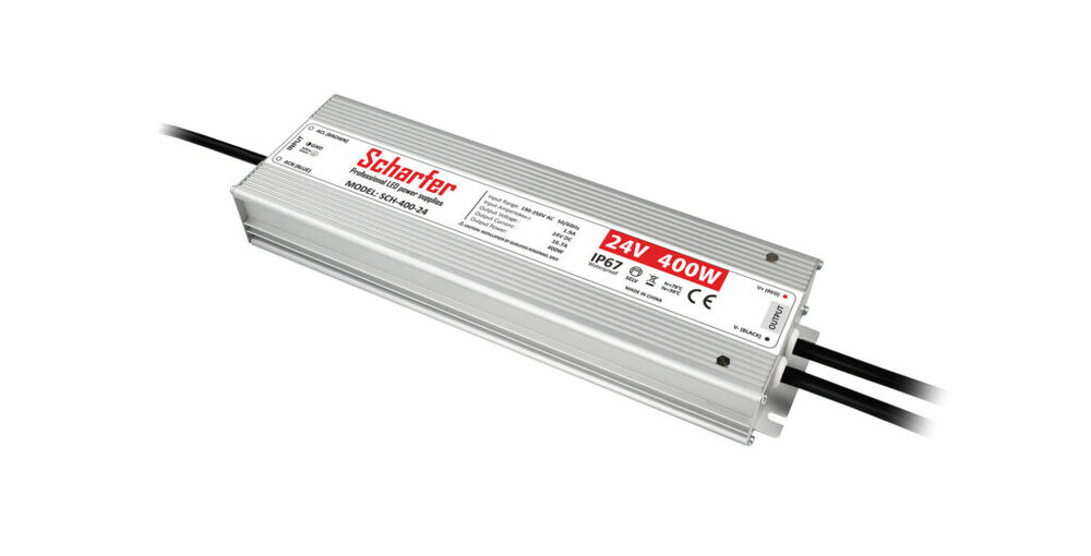 Zasilacz LED hermetyczny 400W 24V IP67 Scharfer