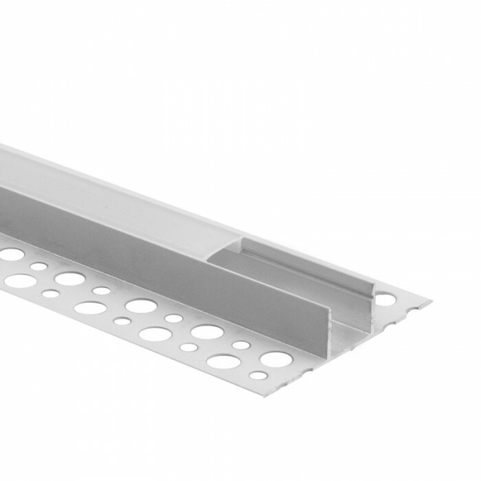Profil GN02 natynkowy biały +klosz mleczny 2m Ecolight