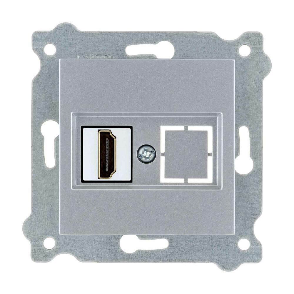 Gniazdo HDMI z wtyczką Srebrny 269/10E EXEN