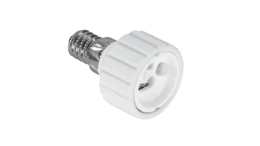 Przejściówka adapter z E14 do GU10 biała D.3106 Pawbol